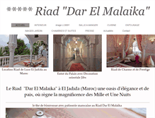 Tablet Screenshot of dar-el-malaika.com